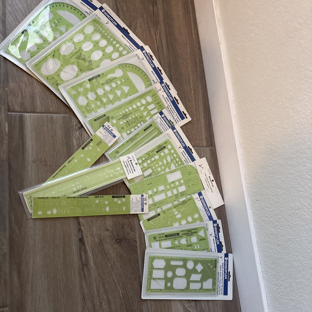 13‎ New In Packing Vintage Templates Stencils Staedtler